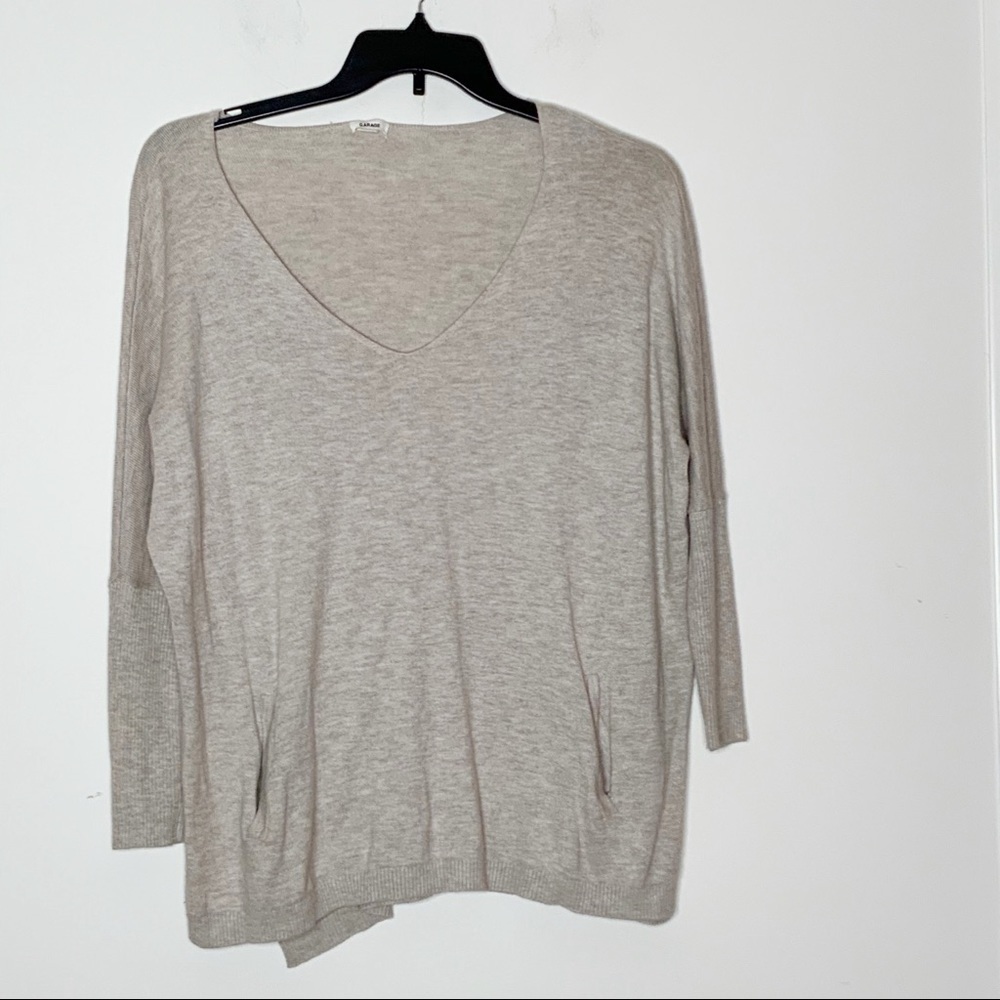 garage V-neck sweater top, Long sleeves. XS-S